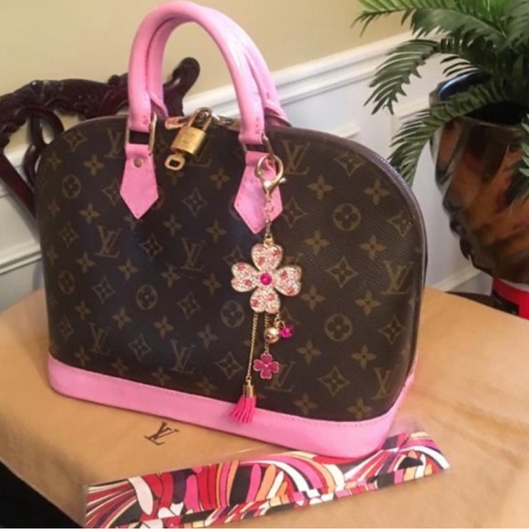 Louis Vuitton vintage Alma Satchel Pink - Picture 1 of 8
